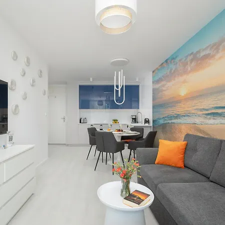 Apartment Seaside Whiteblue I Sauna & Fitness & Bawialnia Dla Dzieci & Rowerownia - W Cenie Pobytu